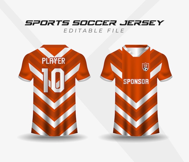 Soccer jersey uniform template sports t shirt design background