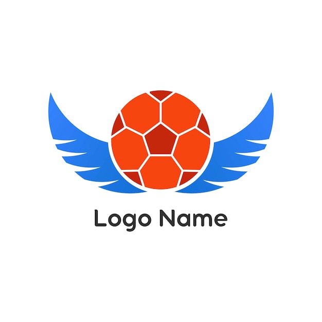 Vector soccer logo design idea