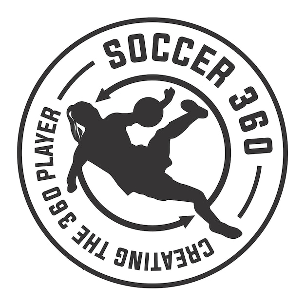 soccer logo design vector illustration