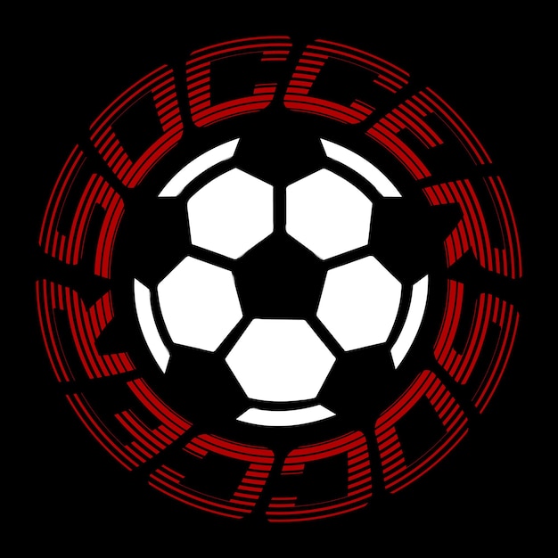 Disegno vettoriale logo calcio