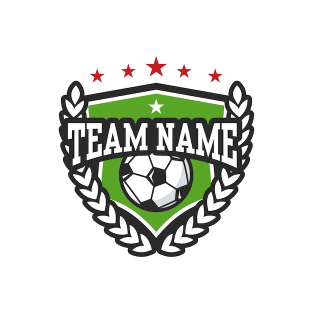 サッカーのロゴ、ビンテージ サッカーのロゴのデザイン