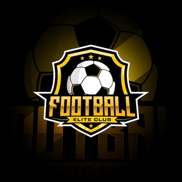 Vector a soccer logo with the word football on it