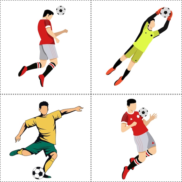 soccer player illustration
