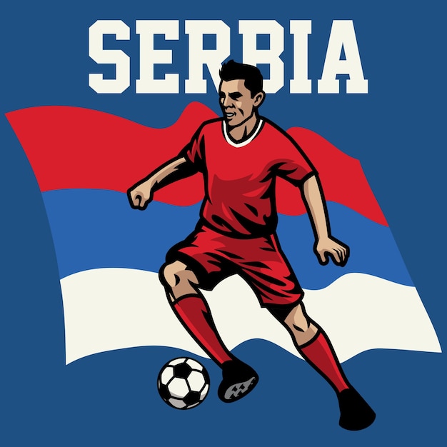 Calciatore della serbia