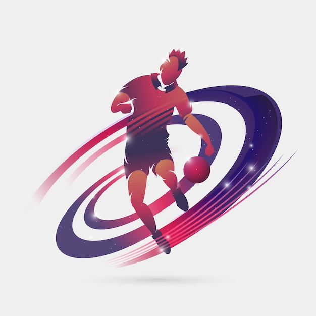 Soccer player space color