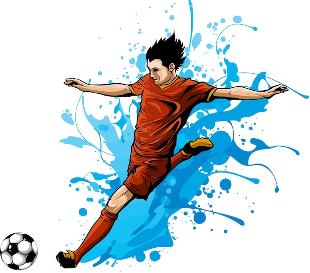 Vector soccer player vector illustration design