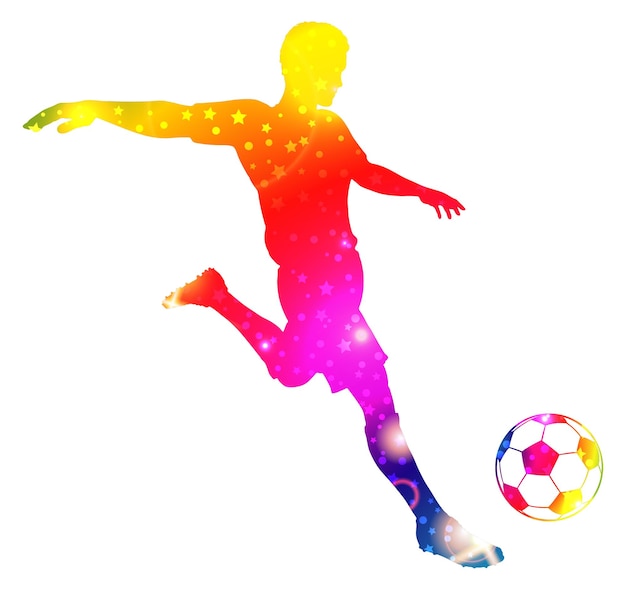 Vector soccer player