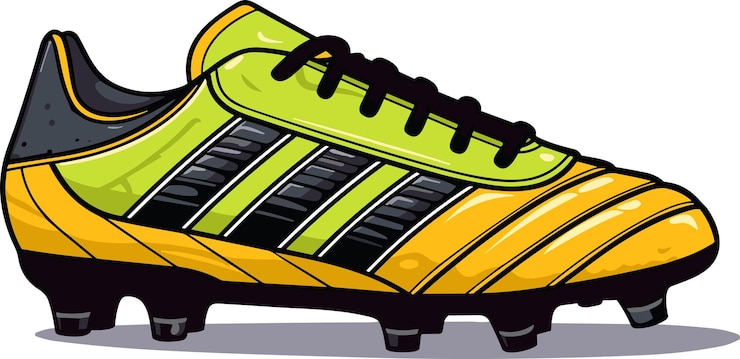 Vector soccer shoe football boot icon on a white background flat style vector illustration