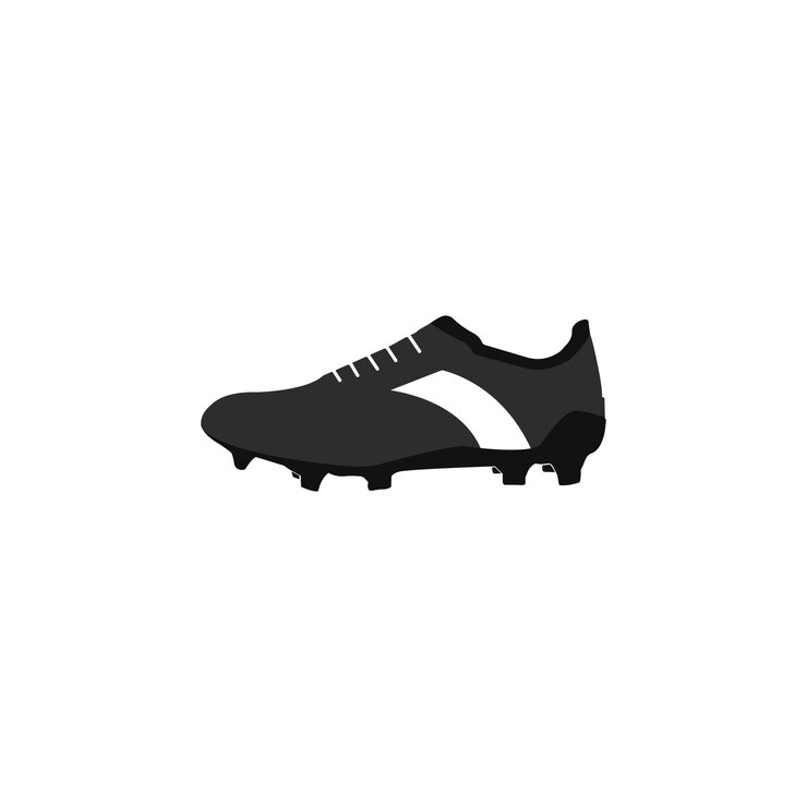 Vector soccer shoe logo vector icon illustration