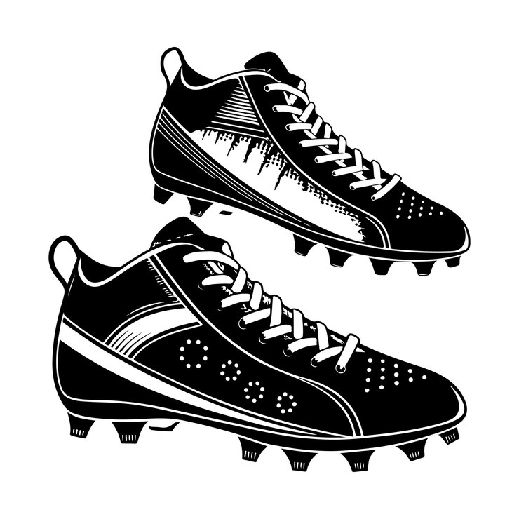 Vector soccer shoes icon logo vector design template