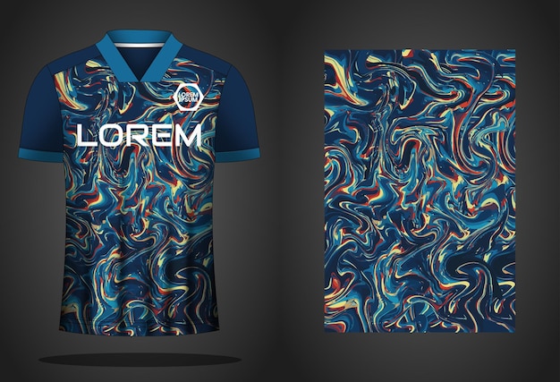 Soccer sport shirt jersey design template 01