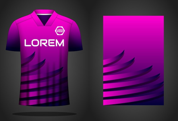 Soccer sport shirt jersey design template