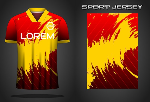 Vector soccer sport shirt jersey design template
