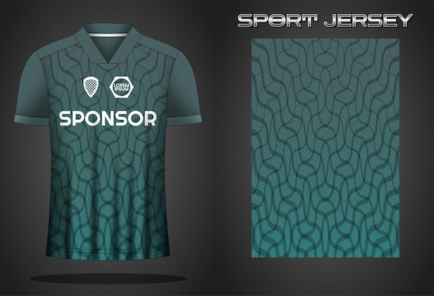 Шаблон дизайна джерси футбольной спортивной рубашки