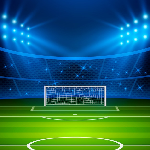 Stadium Soccer Goal Football Goal Stock Illustration 330423536