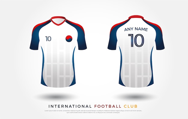 Soccer t-shirt design uniform