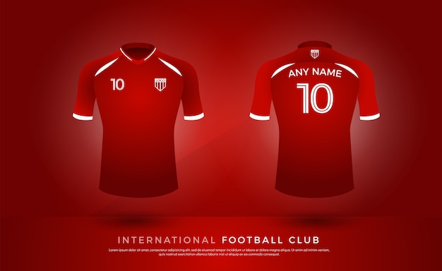 Set Of Soccer Kit Or Football Jersey Template For Football Club