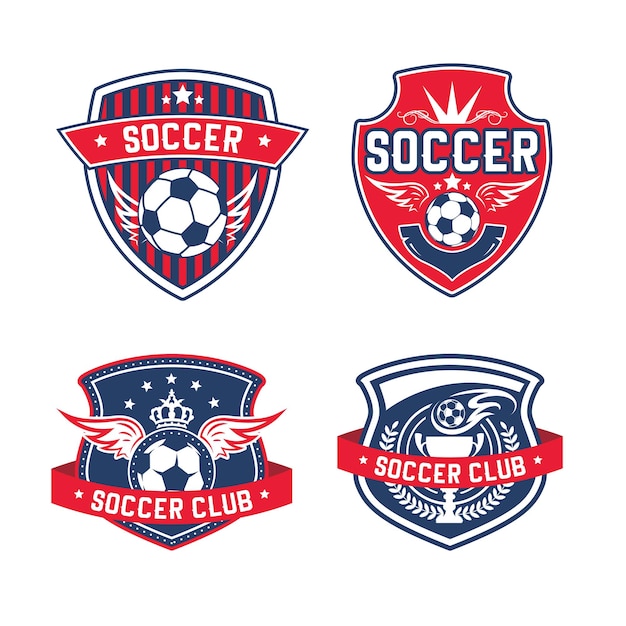 Soccer team or football club heraldic vector icon
