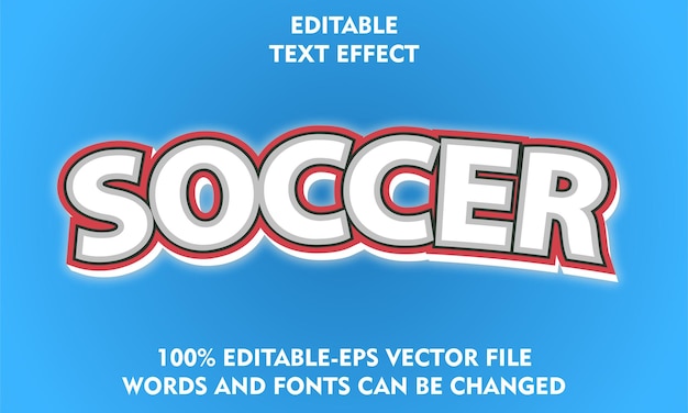 Soccer text effect