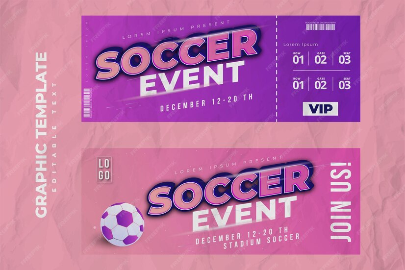 Premium Vector Soccer tournament sports event template