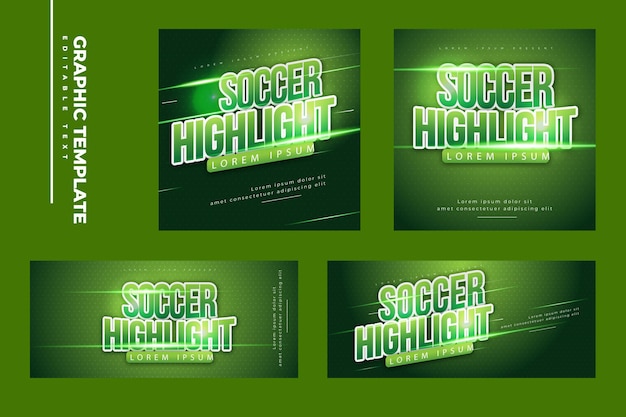 Soccer tournament sports event template