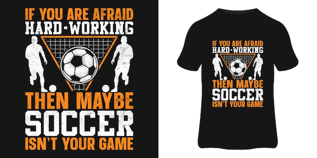 Soccer typography t shirt design lettering and quote vector