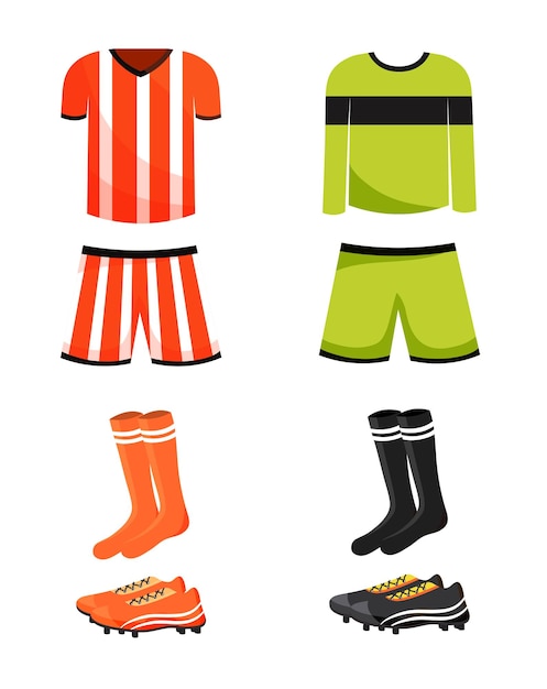 Vector soccer uniform