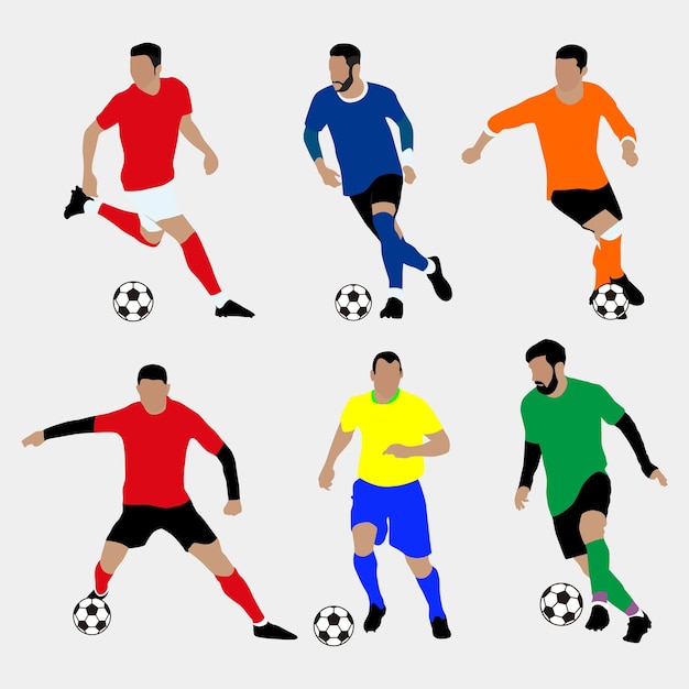 サッカーのベクトル画像とイラスト