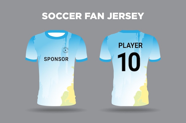 Soccer World Cup Fan Jersey Design Vector