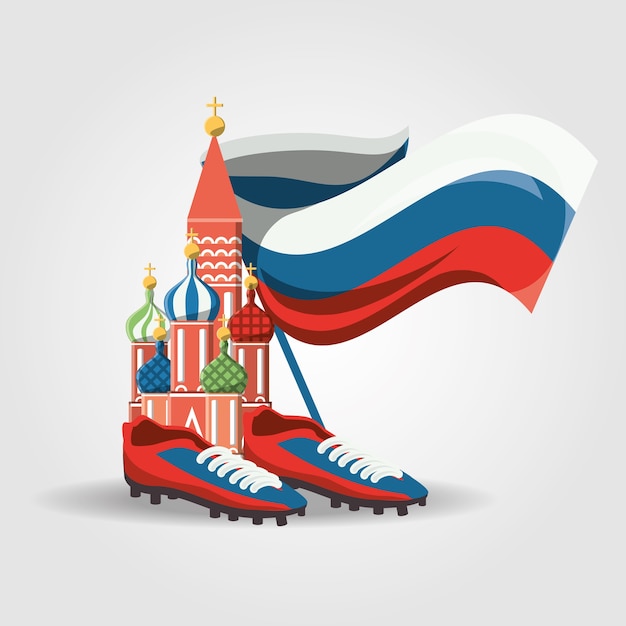 Soccer World Cup Rusland ontwerp