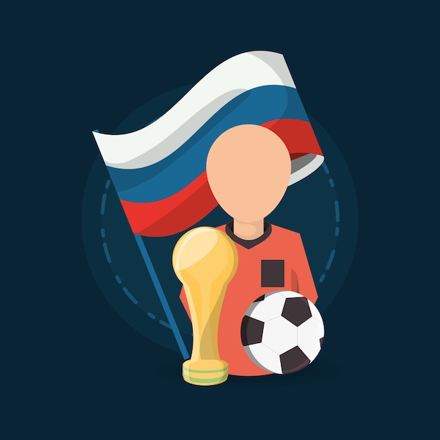 Soccer World Cup Rusland ontwerp