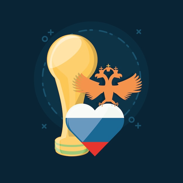 Soccer World Cup Russia design