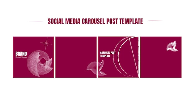 Sociaal media carrousel post sjabloon