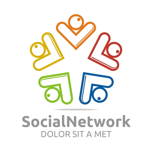 Sociaal netwerk logo