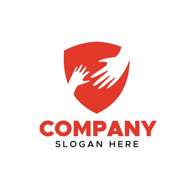 Social charity company logo vector design