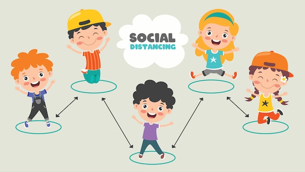 Social distance rules for children