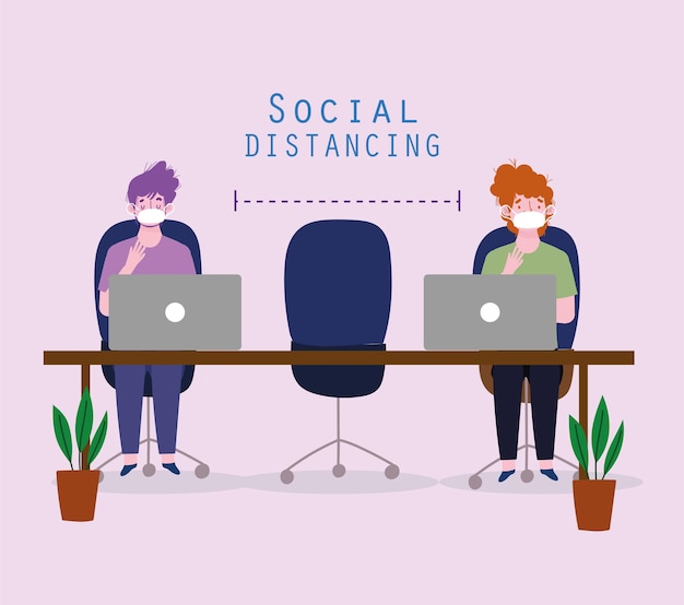 Social distancing office