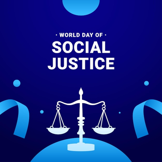 Social justice day background design