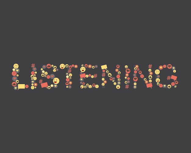 Social listening is tracking social media platforms for mentions and conversations related