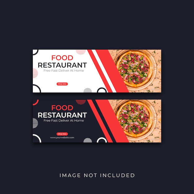 Social media abstract banner template