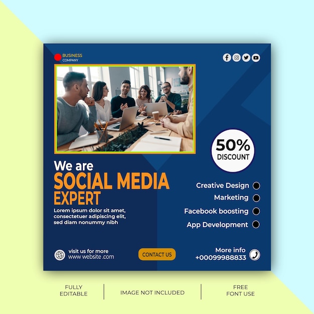 social media ads design