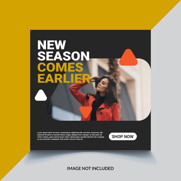 Vector social media ads post design template
