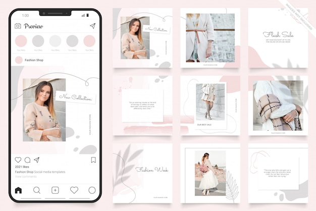 Instagramのソーシャルメディア広告テンプレート