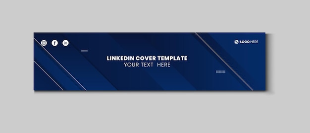 Social media background linkedin cover banner design