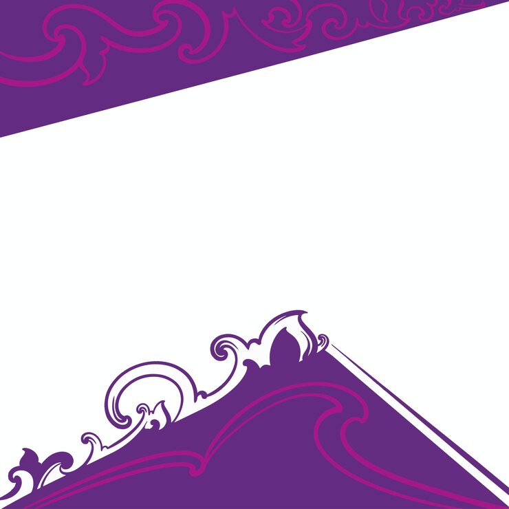 वेक्टर social media background template design with vintage ornament motifs