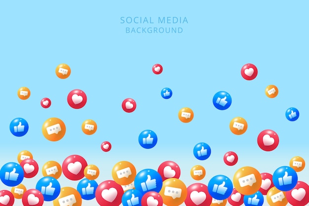 Vector social media background