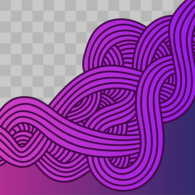 social media banner abstract doodle template. layout for digital marketing. abstract purple color gr