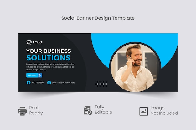 Social media banner cover business template