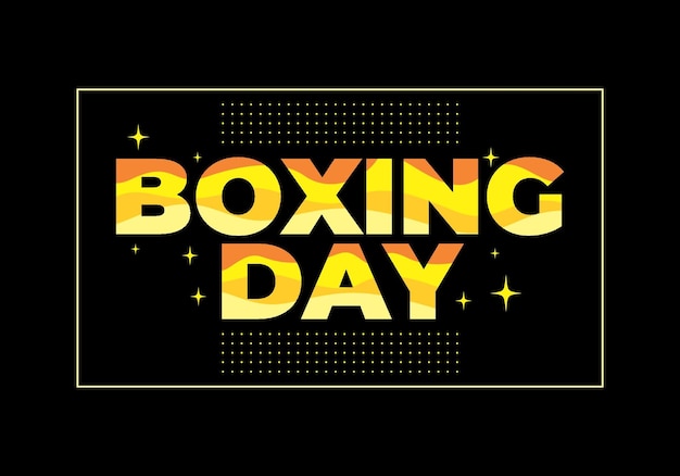 Social media banner design of boxing day