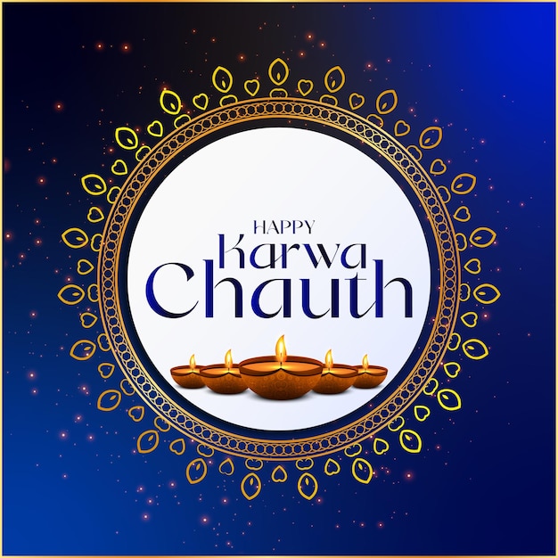 Social media Banner Design for Karwa Chauth, Happy Karwa Chauth Post Design